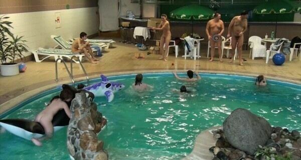 Indoor Dolphin Ride Full HD video - I attended a nudist gathering
