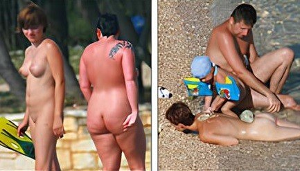 Photos from the world of naturism - Leaving the house while naked
