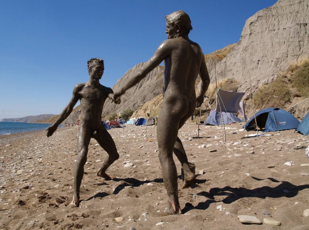 Jr Nudist Nude Beach Mud Soldiers photos - A nudist values trust and honesty between people