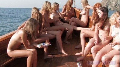 Candid HD: Nudist Boat Cruise Full HD video - Visit a nudist beach