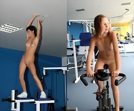 Nudists in the gym pics - Nudity helps one appreciate the present moment