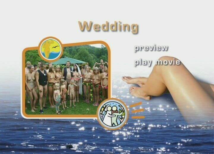 A wedding in a nudist collective - Getting rid of clothes
