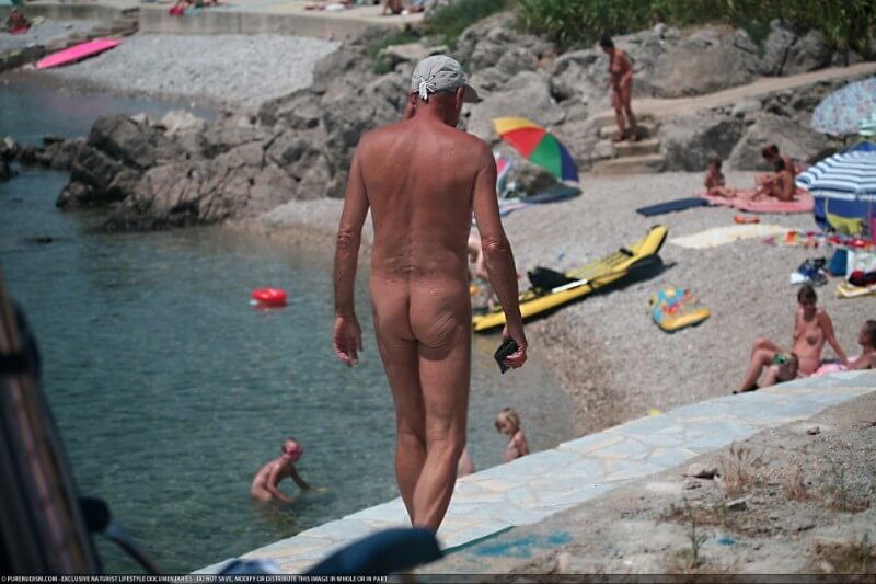 Nudist Shore Walking pics - Nudity is seen as a natural part of life among nudists