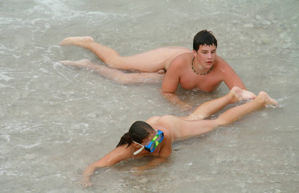 Wading In The Shallows pics - The benefits of naturist vacations