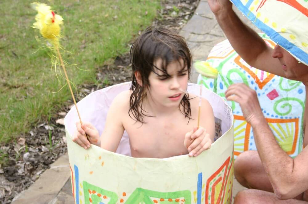 Easter 2X Eggs Outdoors photos - Happiness is achieved by embracing naturism and nudism in ones life