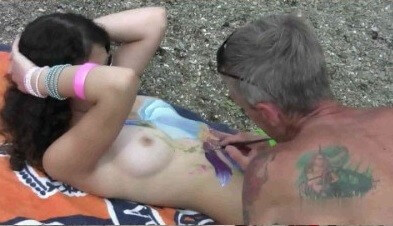 Body Art Nudist Beach 1 Full HD video - Nudist practices help foster respect for differences and individuality