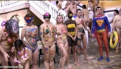 Body paint award lines Full HD - Nudity is a part of life without shame