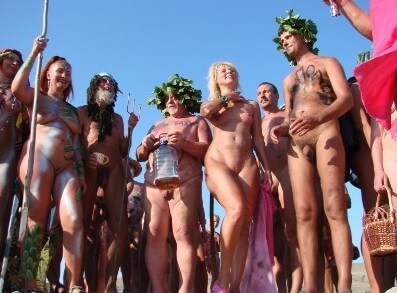 Nudism Beach Day photos - Since ancient times, nudity has had a sacred character