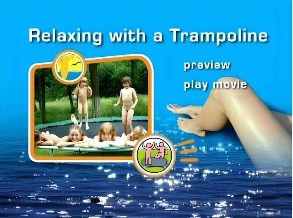 Naturist Freedom: Relaxing with a trampoline DVD - Nudism is a way to improve health and boost self-esteem