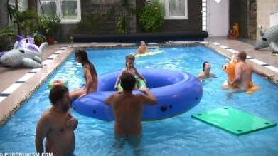 Piano pool and tennis Full HD - Spontaneous Nudism Thrives