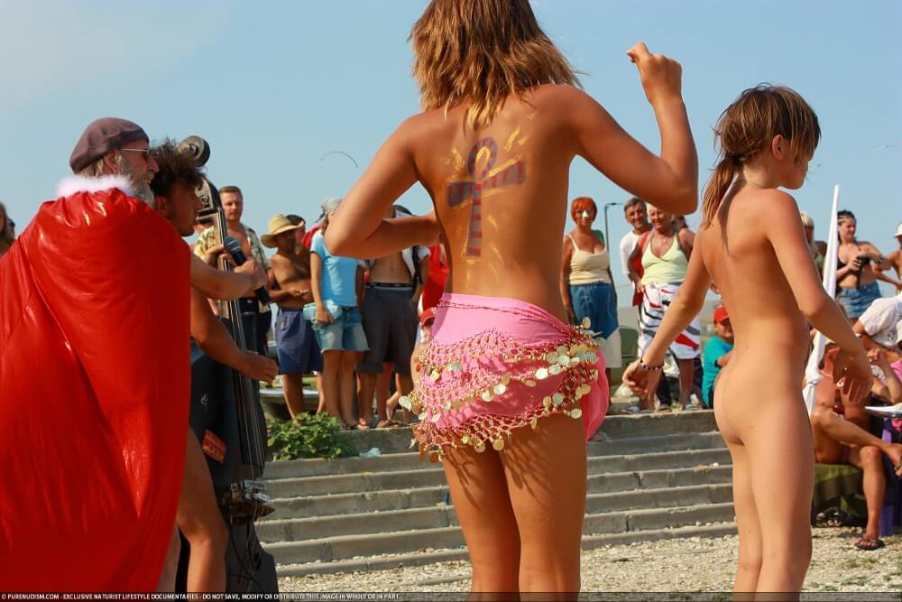 Colorful Carnival Dancing photos - Current trends in the development of the naturist movement